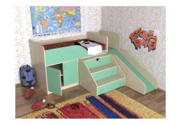 Детская кровать «Кузя» с защитным бортом