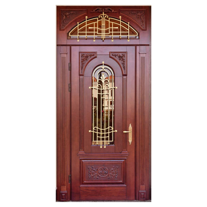 Дверь входная с кованым декором