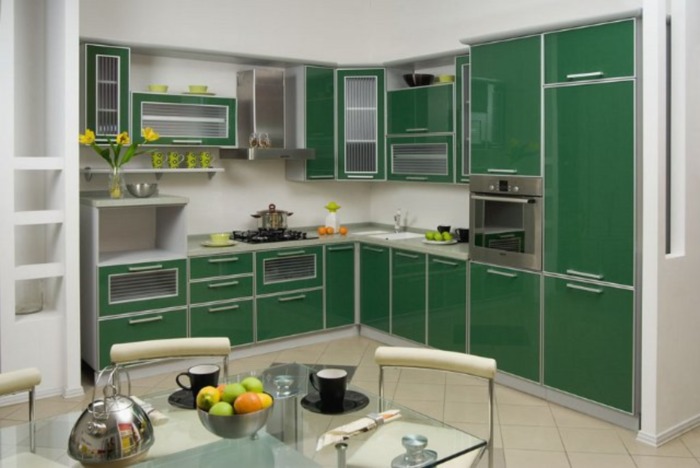 Кухня угловая «Green»