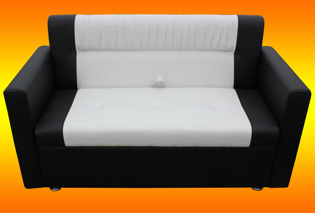 Кухонный диван черно-белый «Престиж»