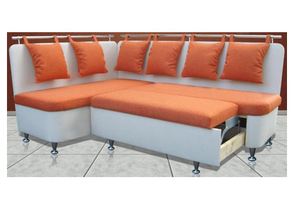 Кухонный угловой диван с выдвижным ящиком «Метро СВ»
