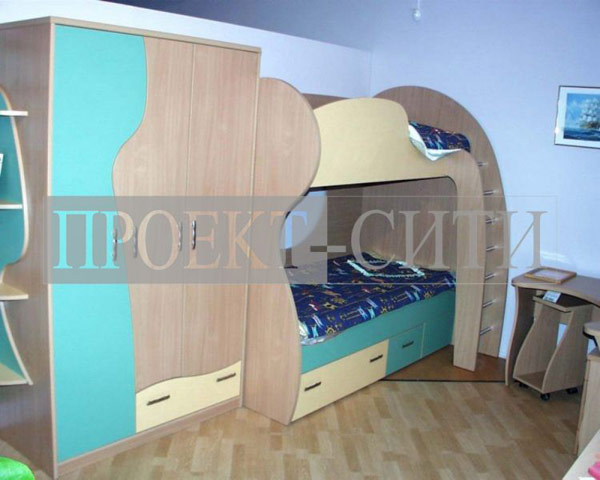 Мебель для детской комнаты с двухэтажной кроватью