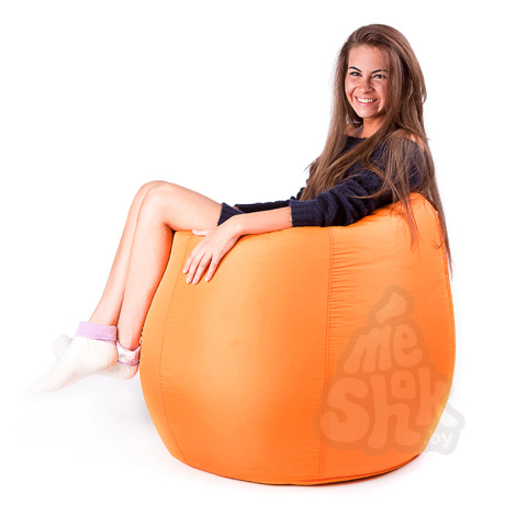 Оранжевый кресло-мешок из ткани «Дьюспо»