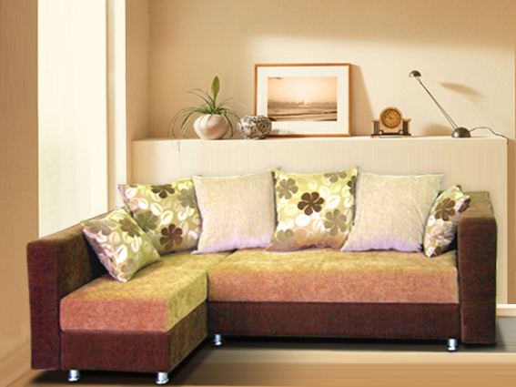 Угловой диван с декоративными подушками «Порто»